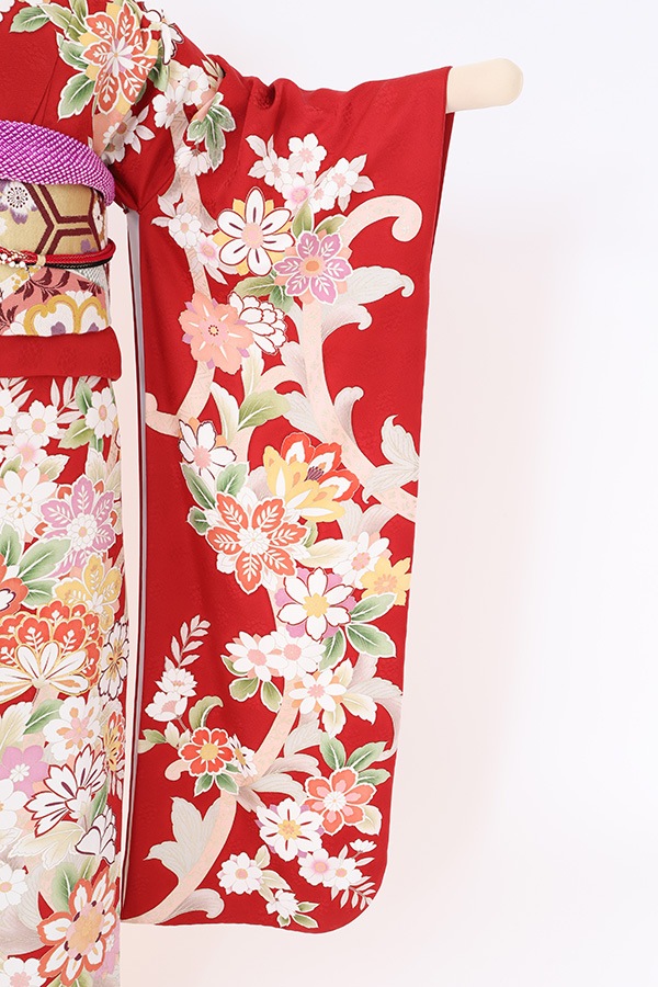 振袖 レンタル 成人式 フルセット 赤