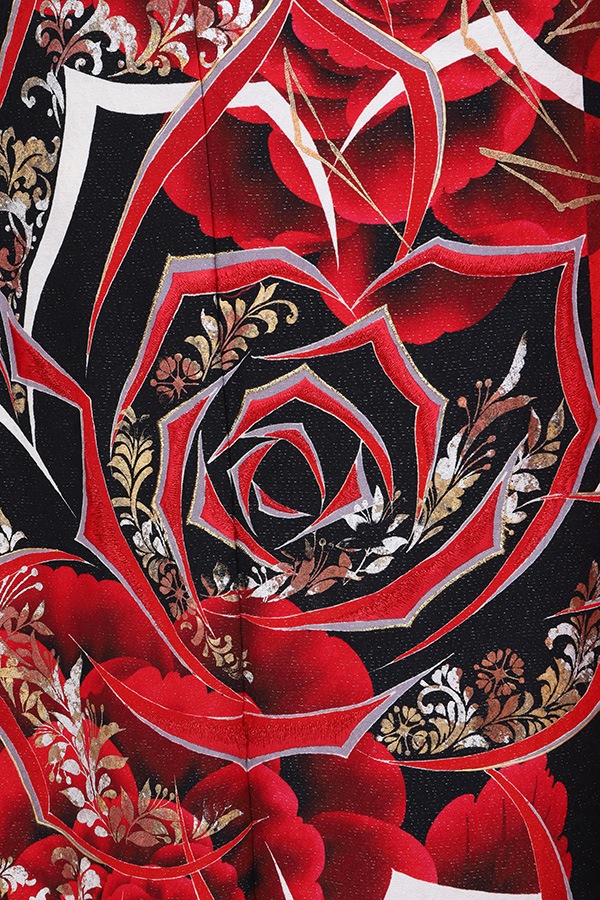 振袖 レンタル 成人式 フルセット 赤×黒