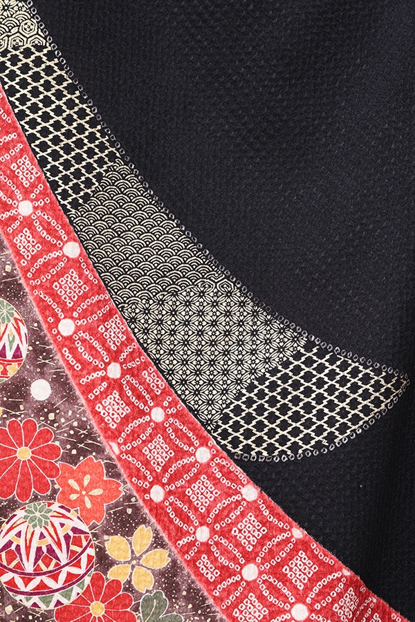 振袖 レンタル 成人式 フルセット 赤×黒