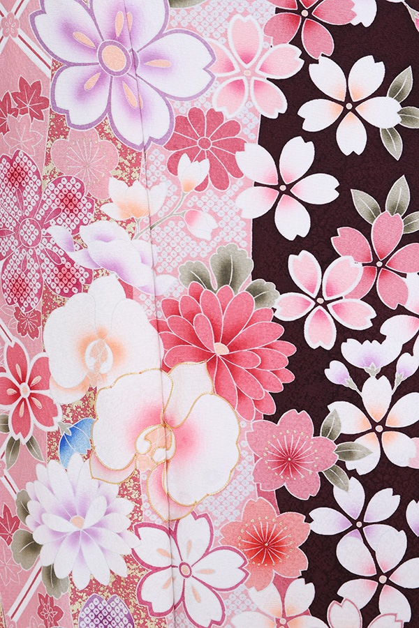 振袖 レンタル 成人式 フルセット こげ茶