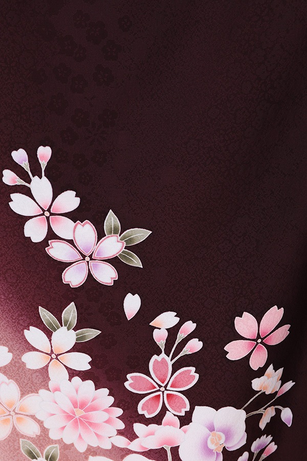 振袖 レンタル 成人式 フルセット こげ茶