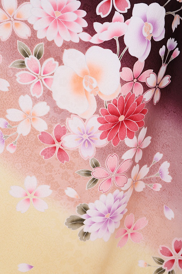 振袖 レンタル 成人式 フルセット こげ茶