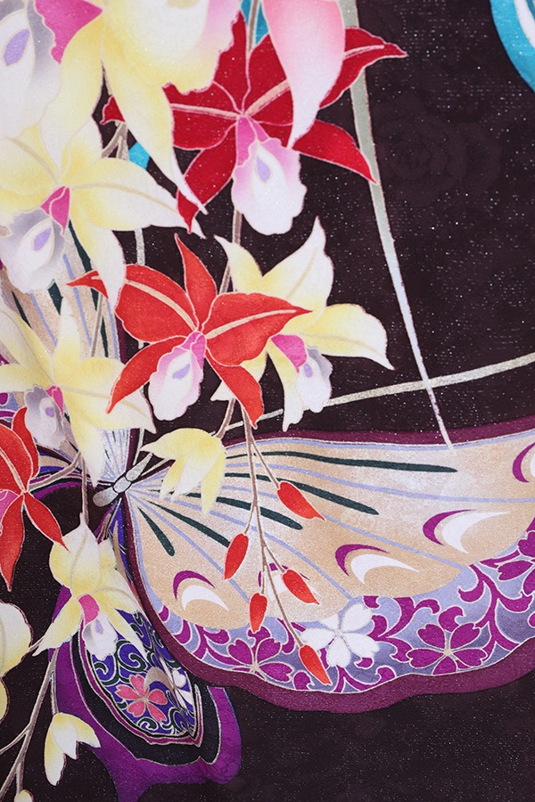 振袖 レンタル 成人式 フルセット こげ茶