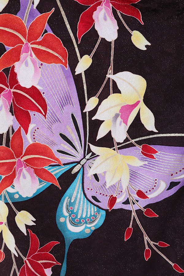 振袖 レンタル 成人式 フルセット こげ茶