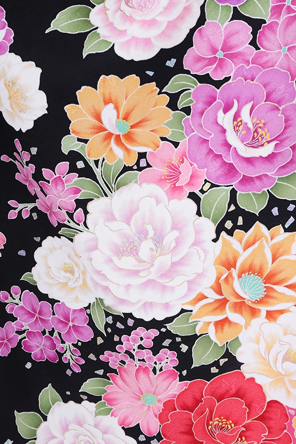 振袖 レンタル 成人式 フルセット 黒