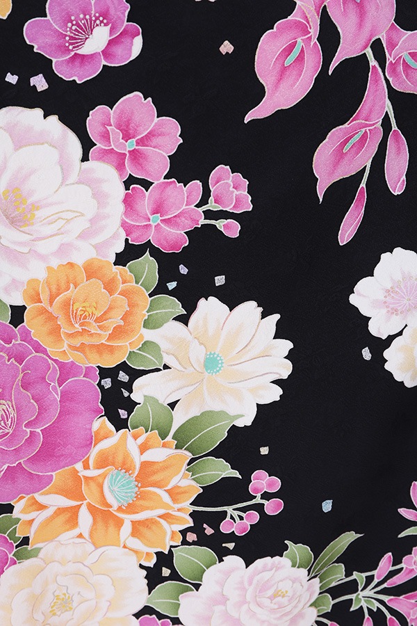 振袖 レンタル 成人式 フルセット 黒