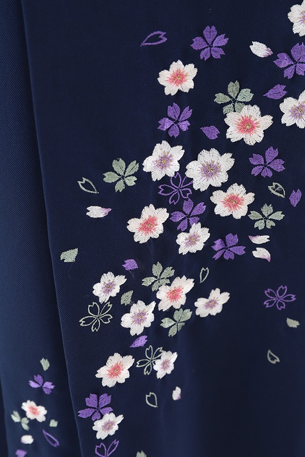 袴 レンタル 紺 刺繍
