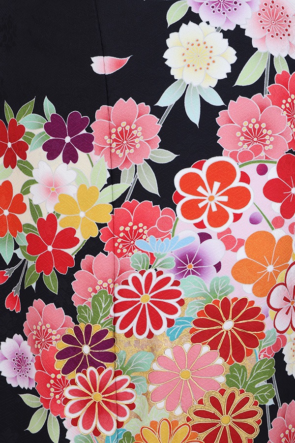 振袖 レンタル 成人式 フルセット 黒