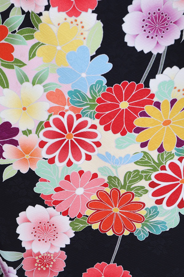 振袖 レンタル 成人式 フルセット 黒