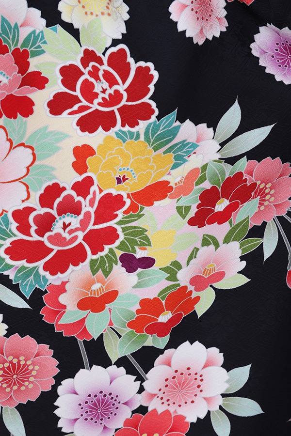 振袖 レンタル 成人式 フルセット 黒