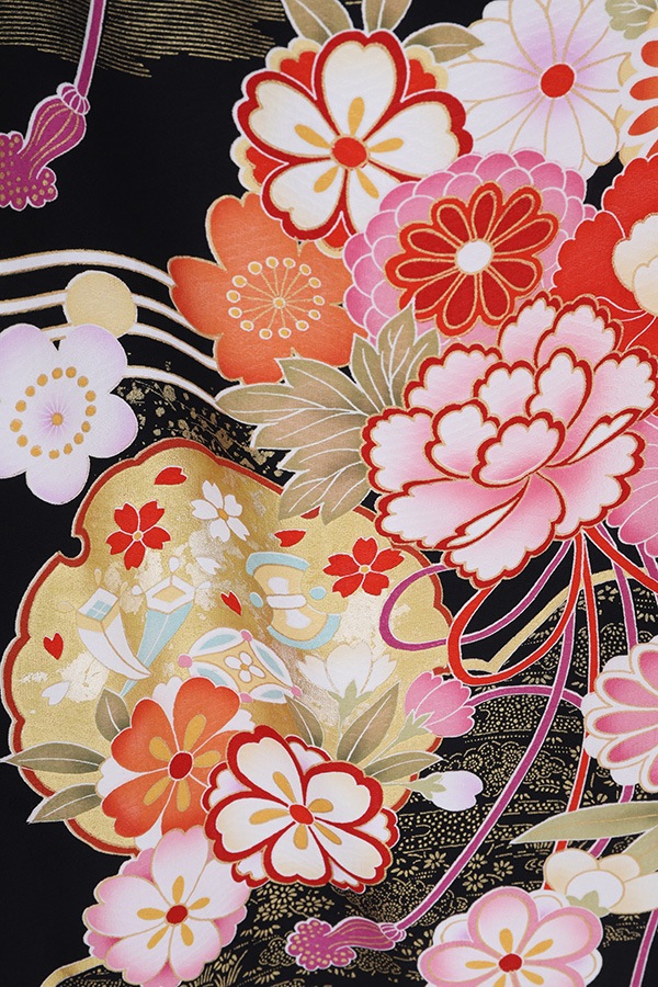 振袖 レンタル 成人式 フルセット 黒