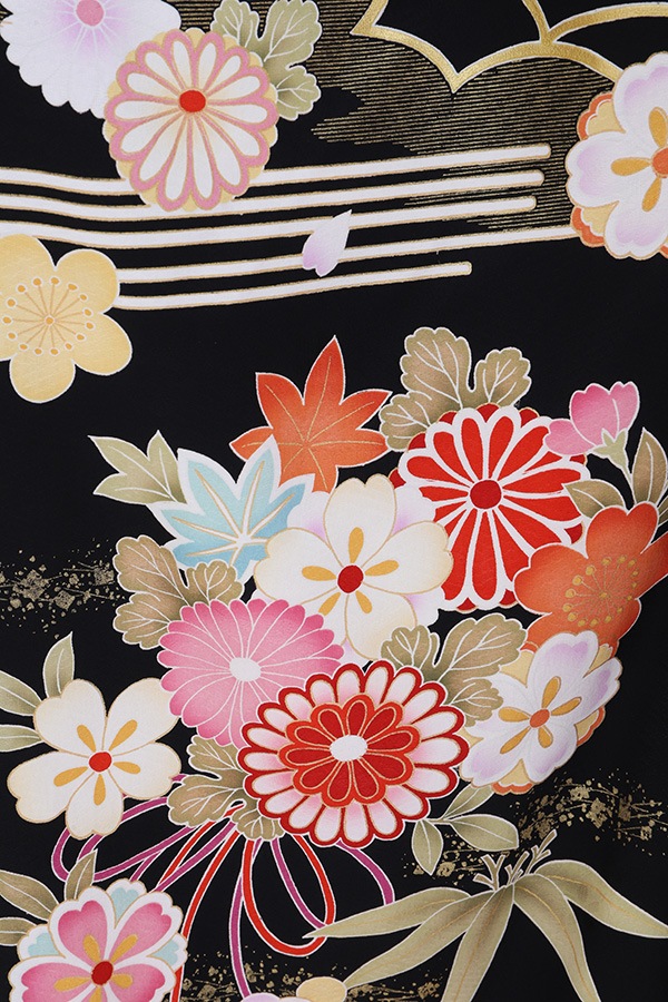 振袖 レンタル 成人式 フルセット 黒