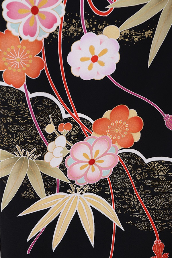 振袖 レンタル 成人式 フルセット 黒