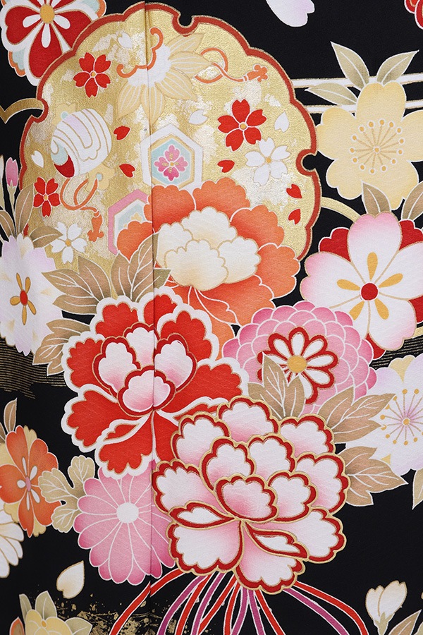 振袖 レンタル 成人式 フルセット 黒