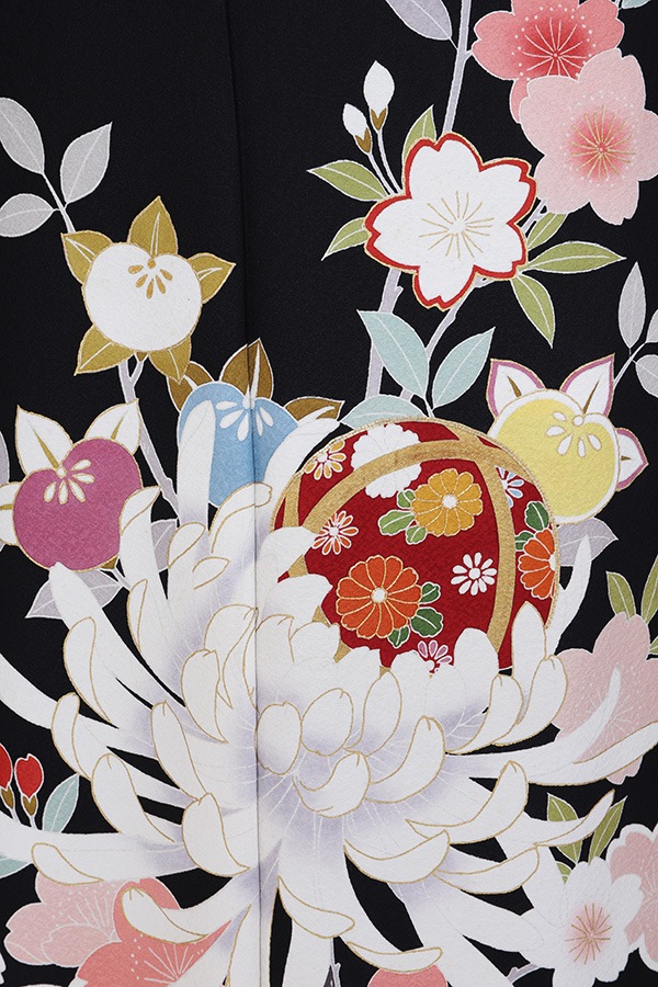 振袖 レンタル 成人式 フルセット 黒