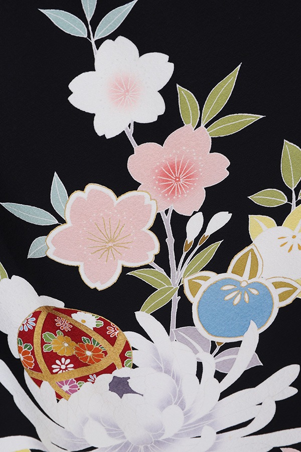 振袖 レンタル 成人式 フルセット 黒