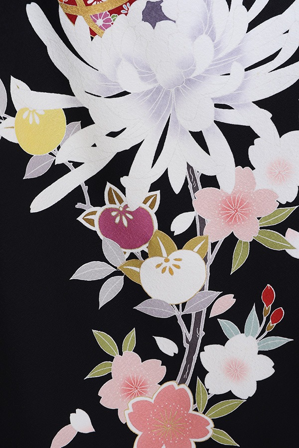 振袖 レンタル 成人式 フルセット 黒