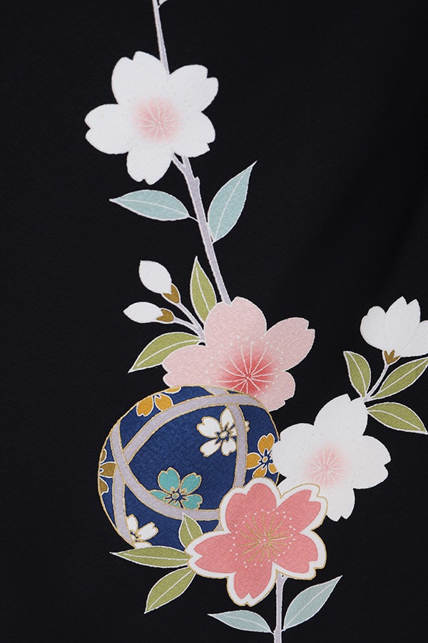 振袖 レンタル 成人式 フルセット 黒