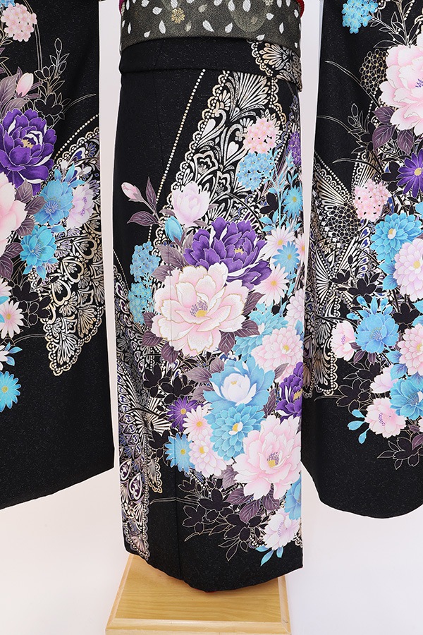 振袖 レンタル 成人式 フルセット 黒