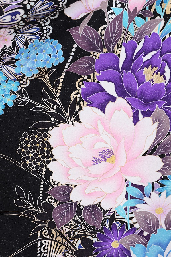 振袖 レンタル 成人式 フルセット 黒