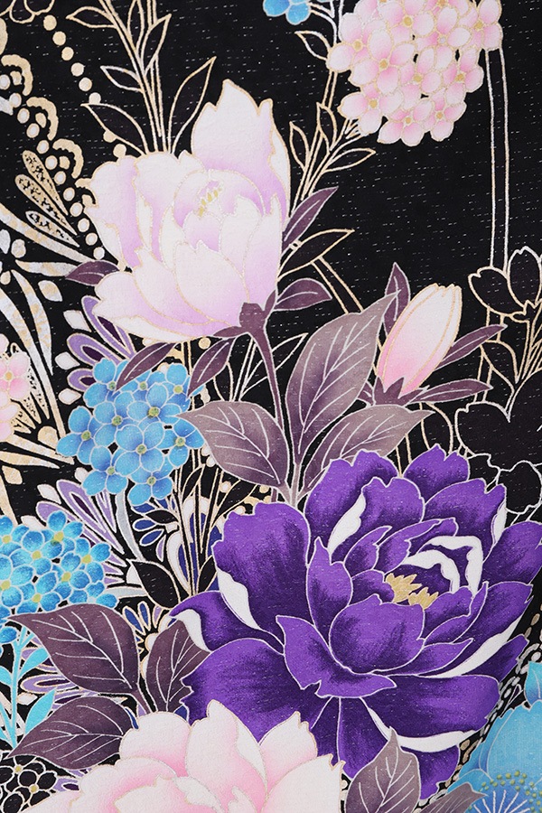 振袖 レンタル 成人式 フルセット 黒