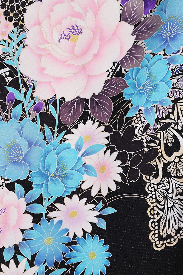 振袖 レンタル 成人式 フルセット 黒