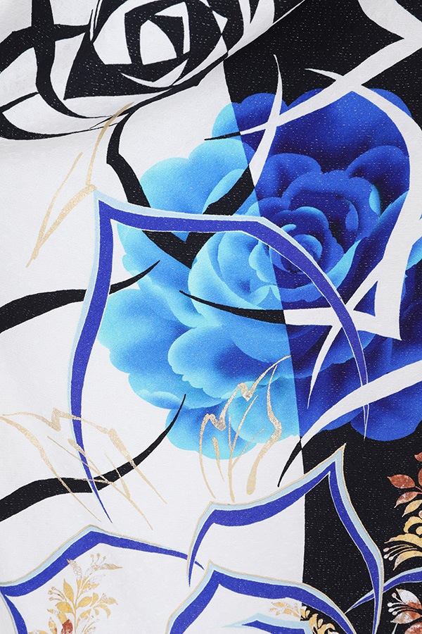 振袖 レンタル 成人式 フルセット 黒×白