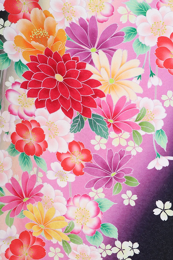 振袖 レンタル 成人式 フルセット 紫