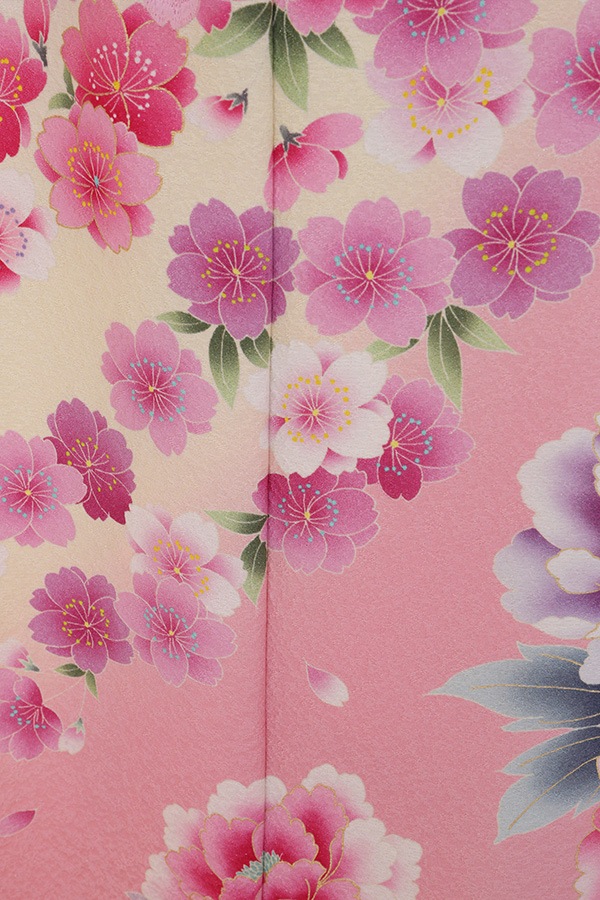 振袖 レンタル 成人式 フルセット 黒×ピンク