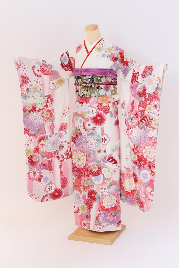 振袖 レンタル 成人式 フルセット 白