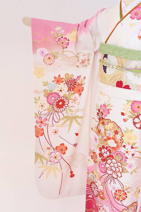 振袖 レンタル 成人式 フルセット 白