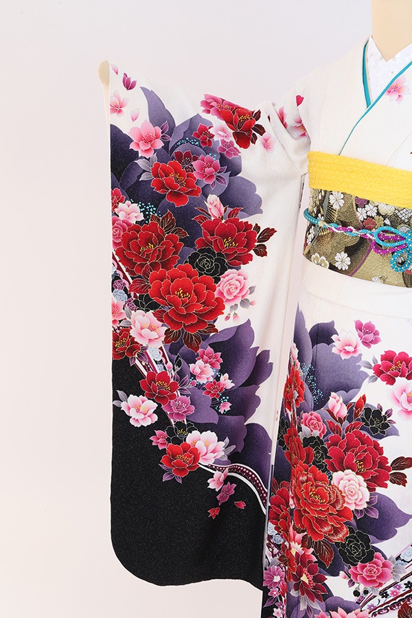 振袖 レンタル 成人式 フルセット 白