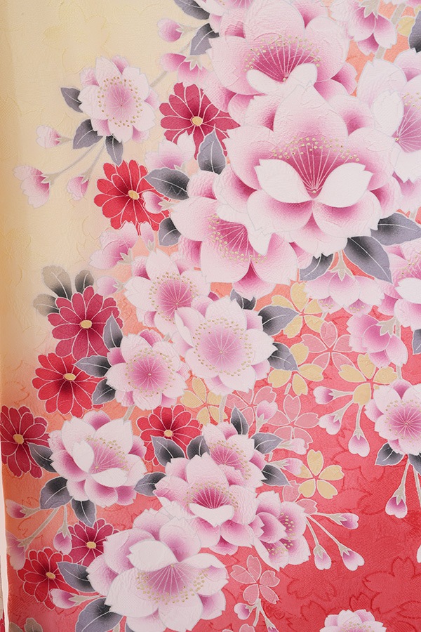 振袖 レンタル 成人式 フルセット クリーム