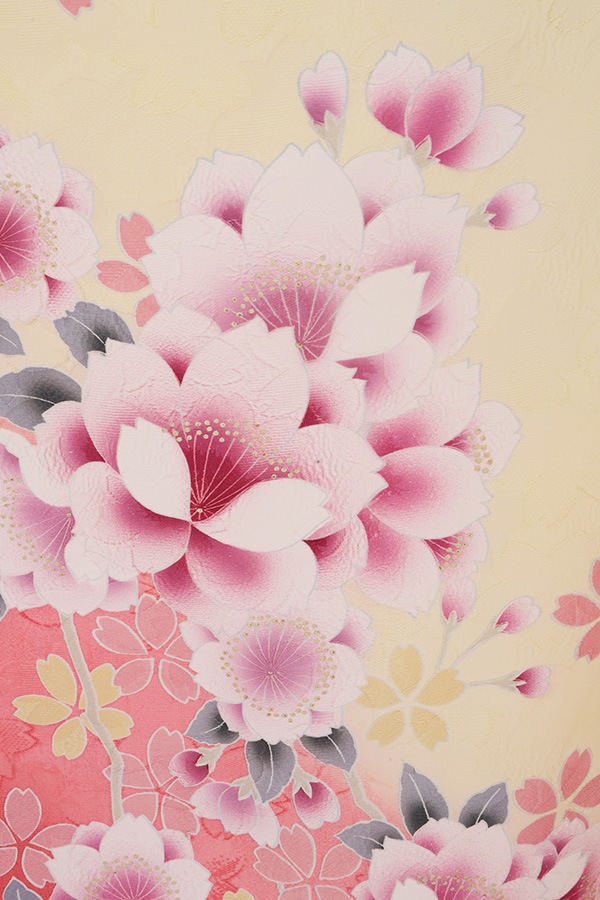 振袖 レンタル 成人式 フルセット クリーム