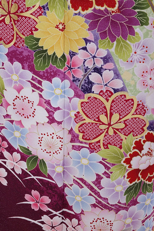 振袖 レンタル 成人式 フルセット クリーム