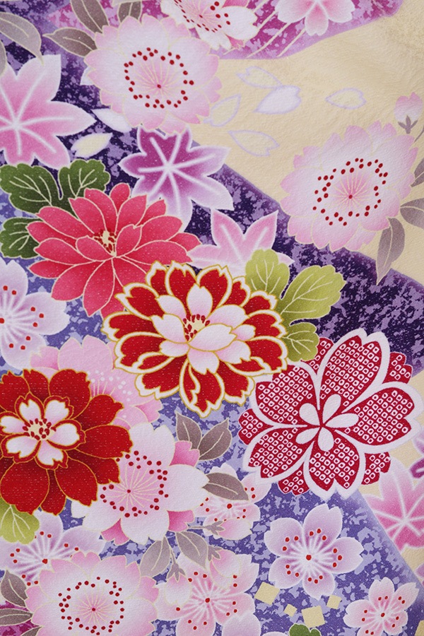 振袖 レンタル 成人式 フルセット クリーム