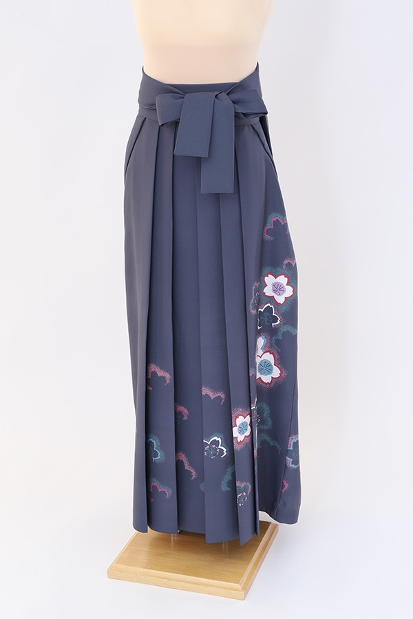 袴 レンタル 濃グレー 桜