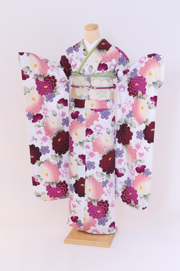 振袖 レンタル 成人式 フルセット 白