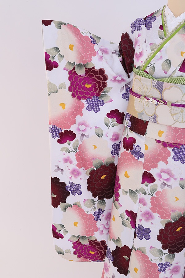 振袖 レンタル 成人式 フルセット 白