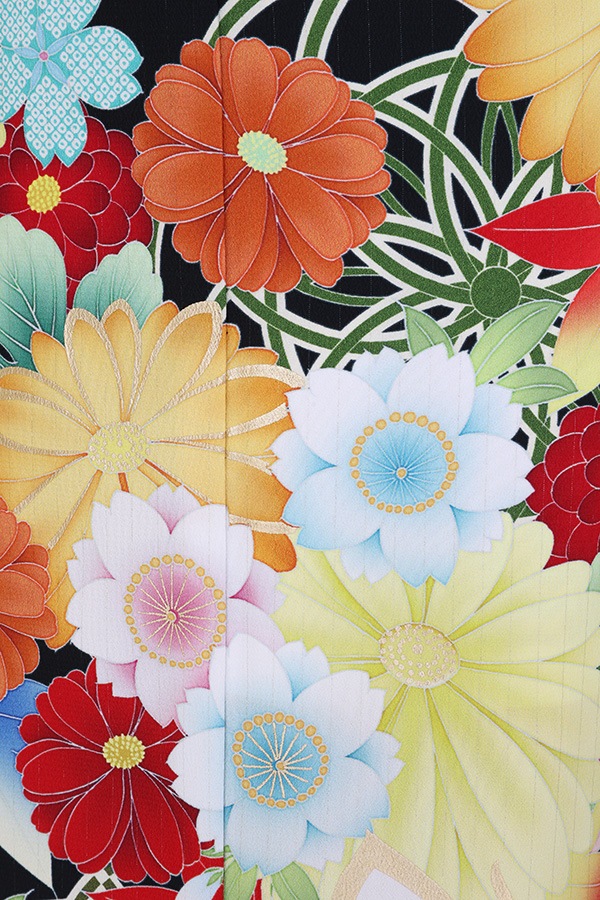 振袖 レンタル 成人式 フルセット 黒