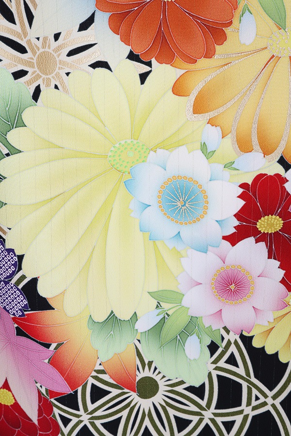 振袖 レンタル 成人式 フルセット 黒