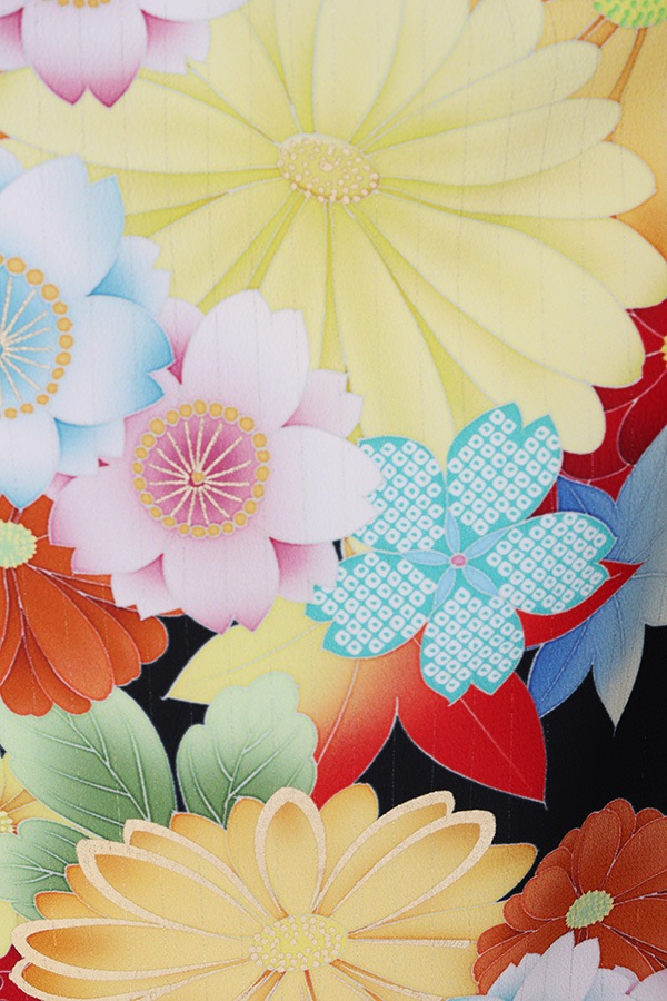 振袖 レンタル 成人式 フルセット 黒