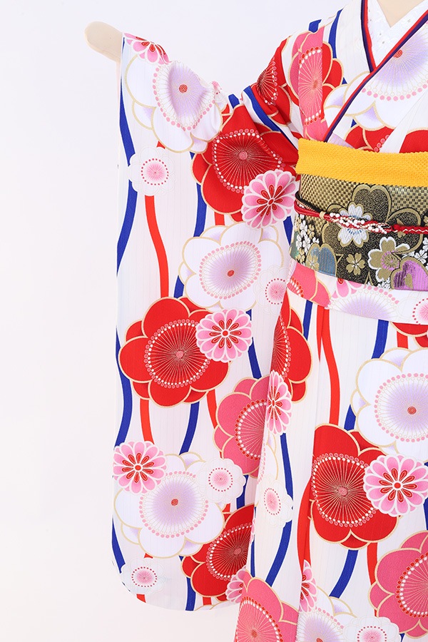 振袖 レンタル 成人式 フルセット 白