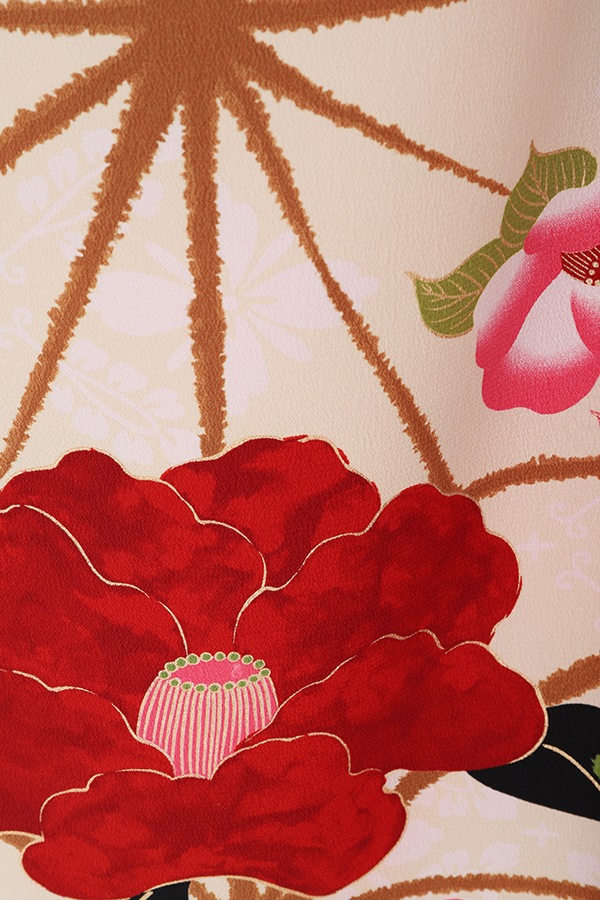 振袖 レンタル 成人式 フルセット クリーム