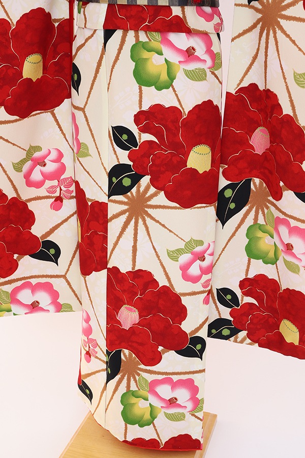 振袖 レンタル 成人式 フルセット クリーム