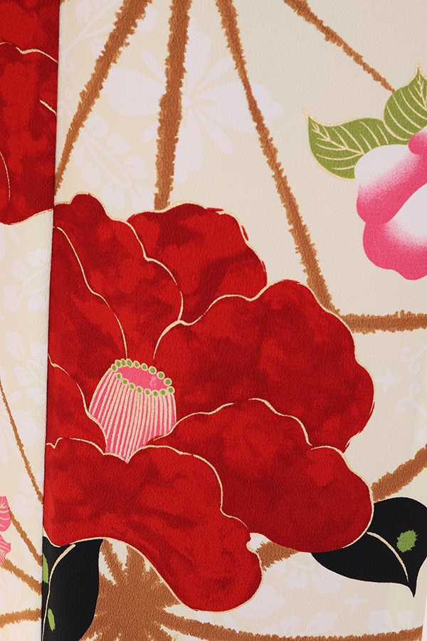 振袖 レンタル 成人式 フルセット クリーム