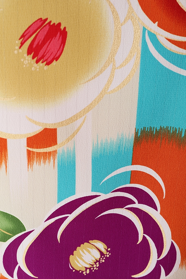 振袖 レンタル 成人式 フルセット クリーム