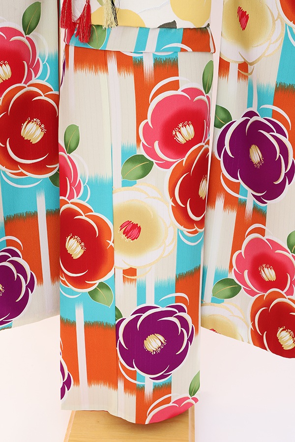 振袖 レンタル 成人式 フルセット クリーム