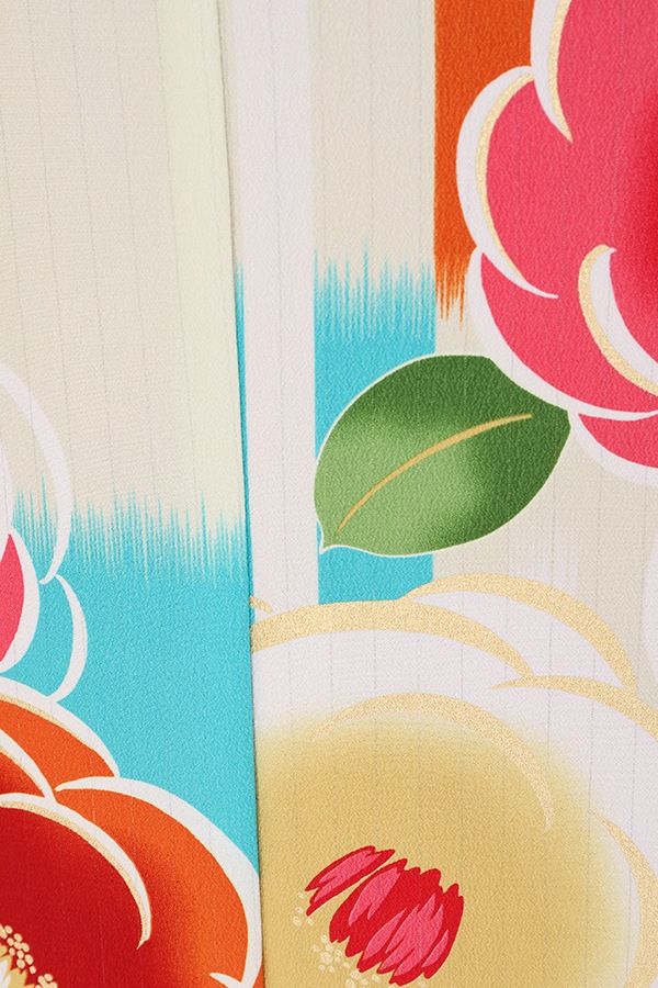 振袖 レンタル 成人式 フルセット クリーム