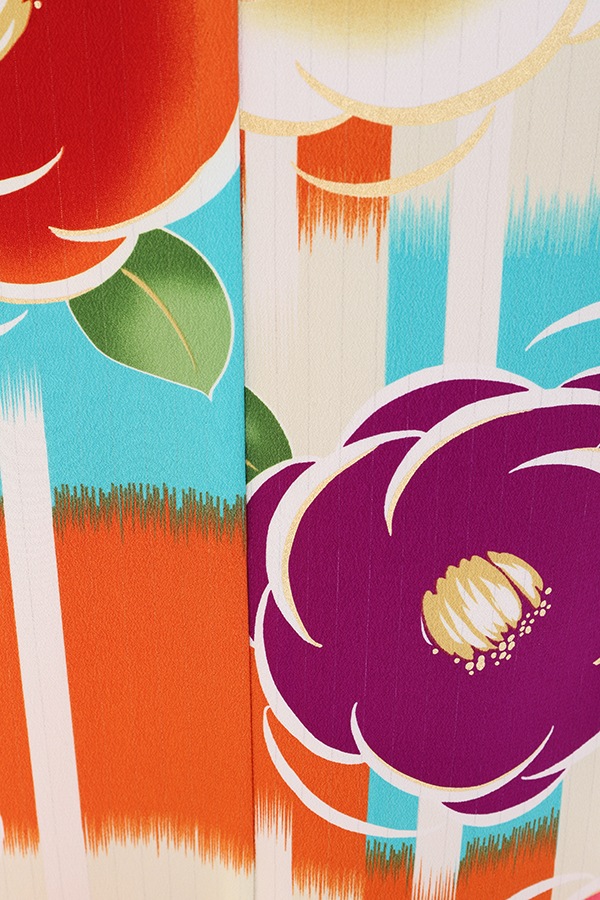 振袖 レンタル 成人式 フルセット クリーム